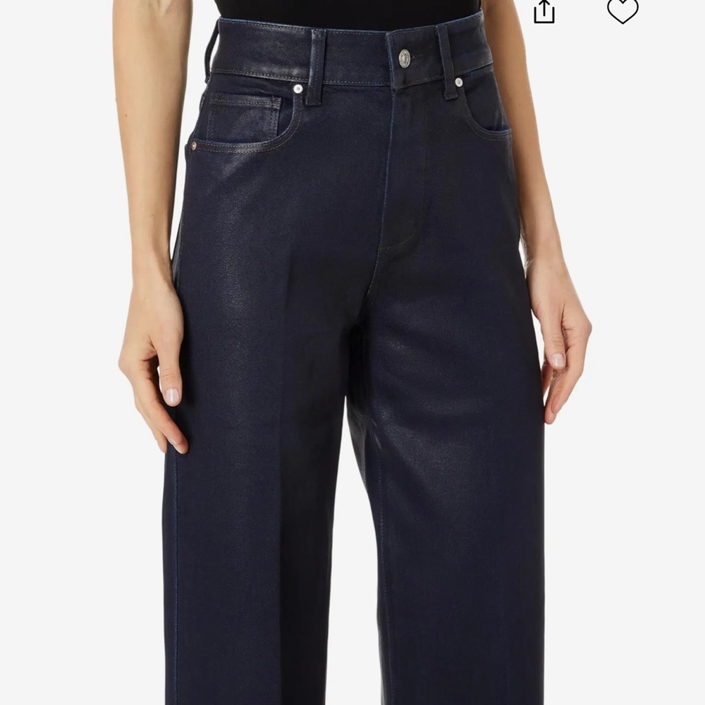 Paige Sasha Jeans in Glazed Indigo Coating - Picture 3 of 4